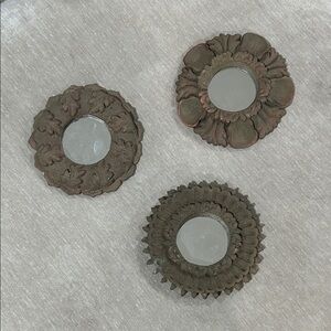 Rustic Wall Mirror Set